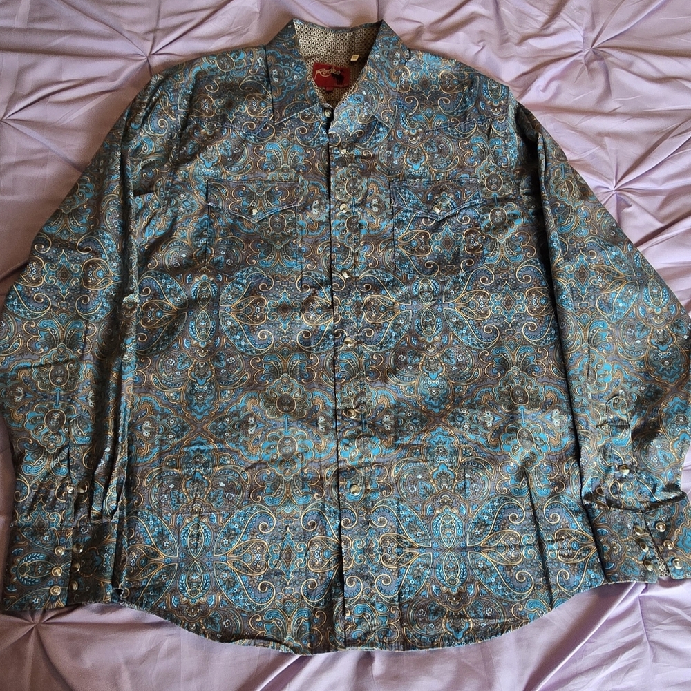 Rodeo Pearl Snap Western Men's Shirt XL